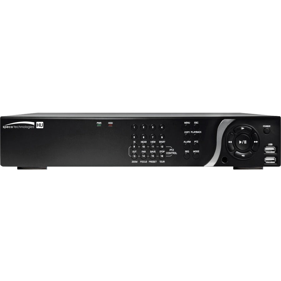 Speco 8 Channel 4K IP HD-TVI Hybrid Video Recorder - 8 TB HDD