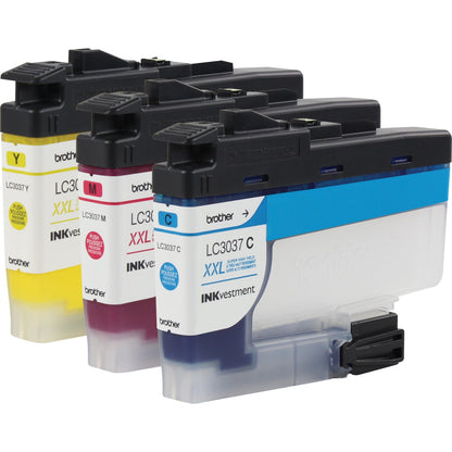 Brother Genuine LC30373PKS 3-Pack Super High-yield INKvestment Tank Cartridges; includes 1 cartridge each of Cyan Magenta & Yellow