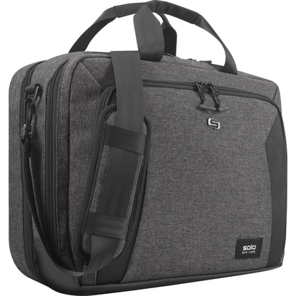 Solo Voyage Carrying Case (Briefcase) for 15.6" Notebook - Gray Black