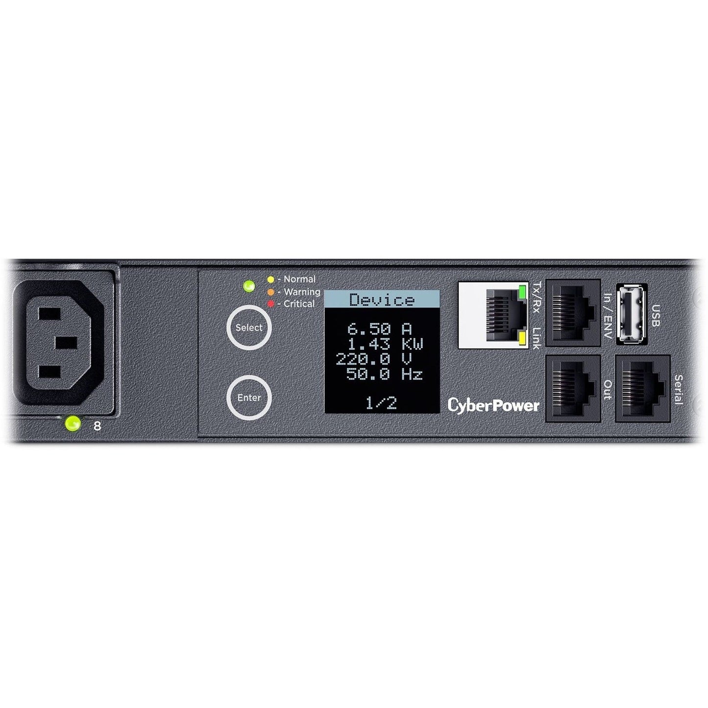 CyberPower PDU41005 Single Phase 100 - 240 VAC 20A Switched PDU