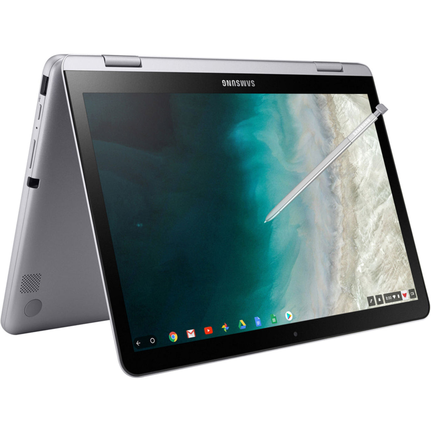 Samsung Chromebook Plus V2 XE520QAB-K01 12.2" Touchscreen Convertible 2 in 1 Chromebook - 1920 x 1200 - Intel Celeron 3965Y 1.50 GHz - 4 GB Total RAM - 32 GB Flash Memory - Light Titan
