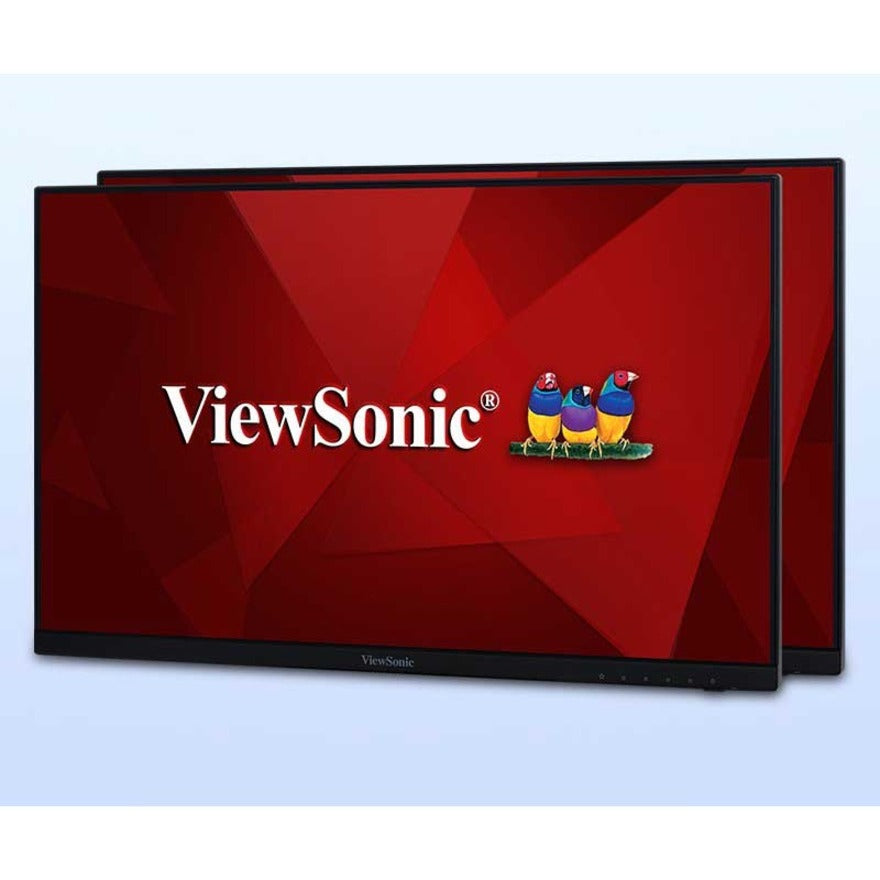 ViewSonic VA2456-MHD_H2 Dual Pack Head-Only 1080p IPS Monitors with Ultra-Thin Bezels HDMI DisplayPort and VGA for Home and Office