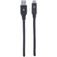 Manhattan USB-C to USB-A Cable 3m Male to Male 5 Gbps (USB 3.2 Gen1 aka USB 3.0) 3A (fast charging) SuperSpeed USB Black Lifetime Warranty Polybag