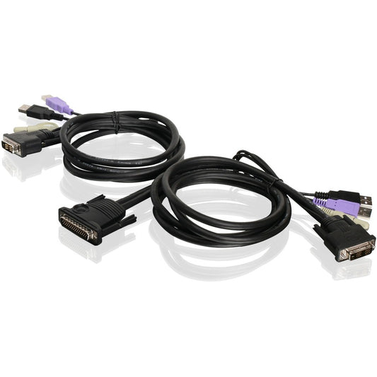 IOGEAR 10ft. Dual Computer USB DVI KVM Cable with Audio