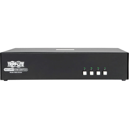 Tripp Lite Secure KVM Switch 4-Port Dual Monitor DVI to DVI NIAP PP3.0 Certified Audio