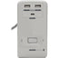 Tripp Lite 6-Outlet Surge Protector w/2 USB-A (2.4A Shared) & 1 USB-C (3A) - 8 ft. (2.43 m) Cord 1080 Joules Desk Clamp