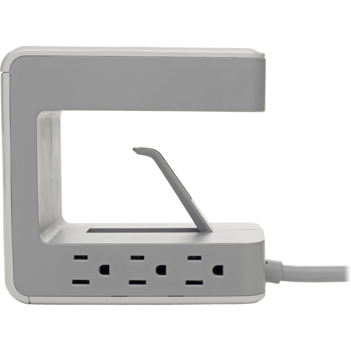Tripp Lite 6-Outlet Surge Protector w/2 USB-A (2.4A Shared) & 1 USB-C (3A) - 8 ft. (2.43 m) Cord 1080 Joules Desk Clamp