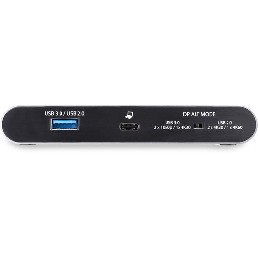 StarTech.com USB C Dock - 4K Dual Monitor DisplayPort Docking Station - 100W Power Delivery Passthrough GbE 2x USB-A - Multiport Adapter