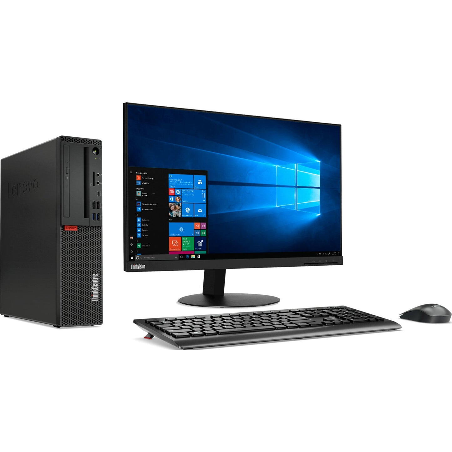 Lenovo ThinkCentre M720s 10SUS15900 Desktop Computer - Intel Core i5 8th Gen i5-8500 3 GHz - 8 GB RAM DDR4 SDRAM - 128 GB SSD - Small Form Factor - Raven Black