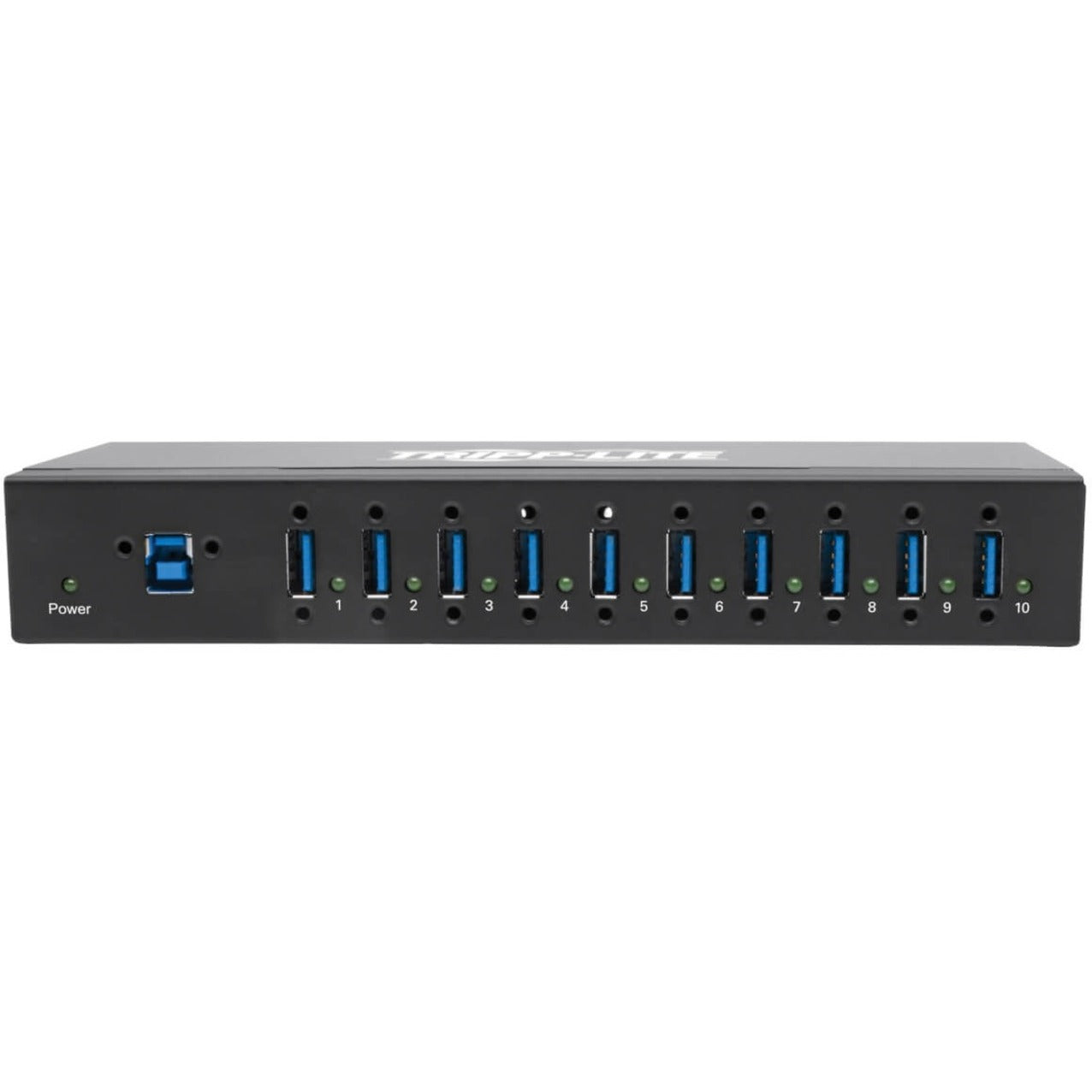 Tripp Lite 10-Port Industrial-Grade USB 3.0 SuperSpeed Hub 20 kV ESD Immunity Metal Housing Mountable