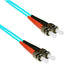 5M ST TO ST 50/125 OM3 10G AQUA