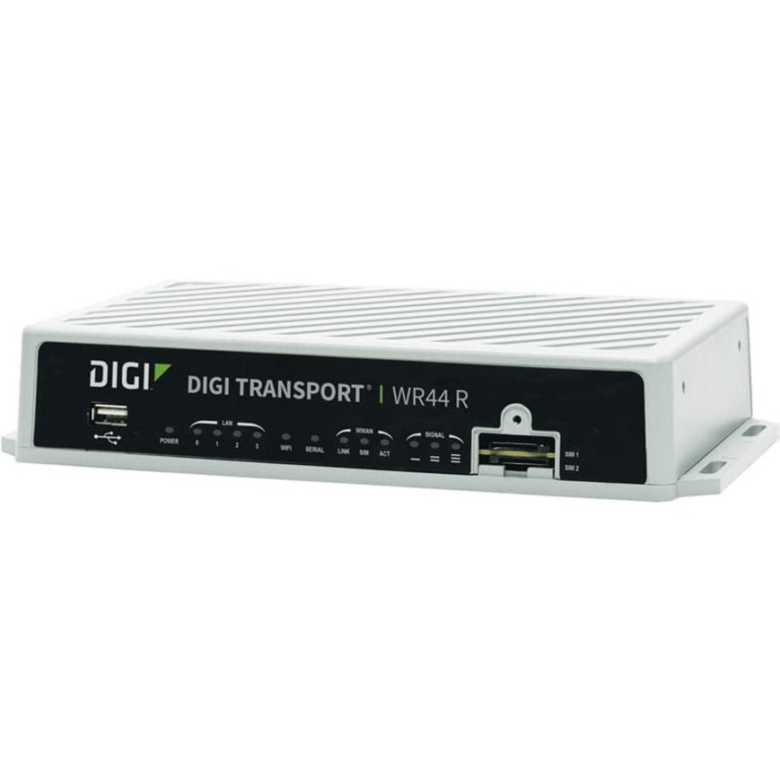 Digi TransPort WR44 R Wi-Fi 5 IEEE 802.11ac 2 SIM Ethernet Cellular Modem/Wireless Router