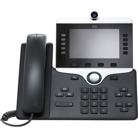 Cisco 8845 IP Phone - Corded/Cordless - Corded - Bluetooth - Wall Mountable Tabletop - Charcoal - TAA Compliant