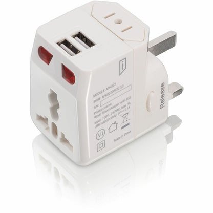 iStore World Travel Adapter with Dual USB Charging Ports