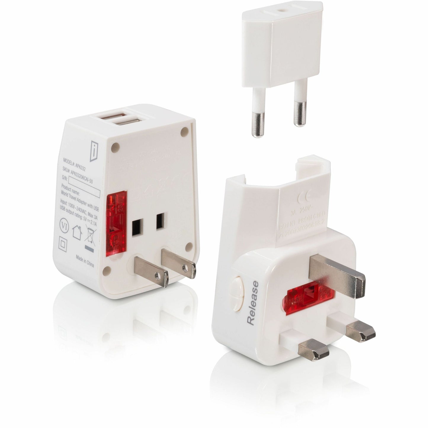 iStore World Travel Adapter with Dual USB Charging Ports