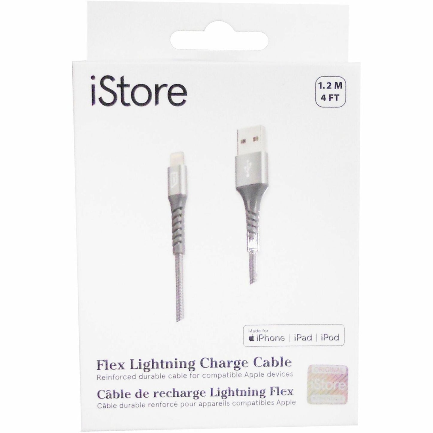 iStore Flex Lightning Charge 4ft (1.2m) Reinforced Cable