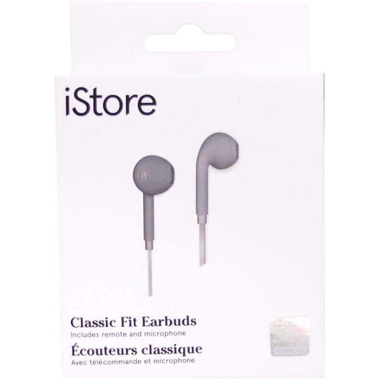 iStore Classic Fit Earbuds (Gray)