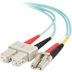 Quiktron 1M Value Series LC SC 10G Duplex PVC Fiber Cable