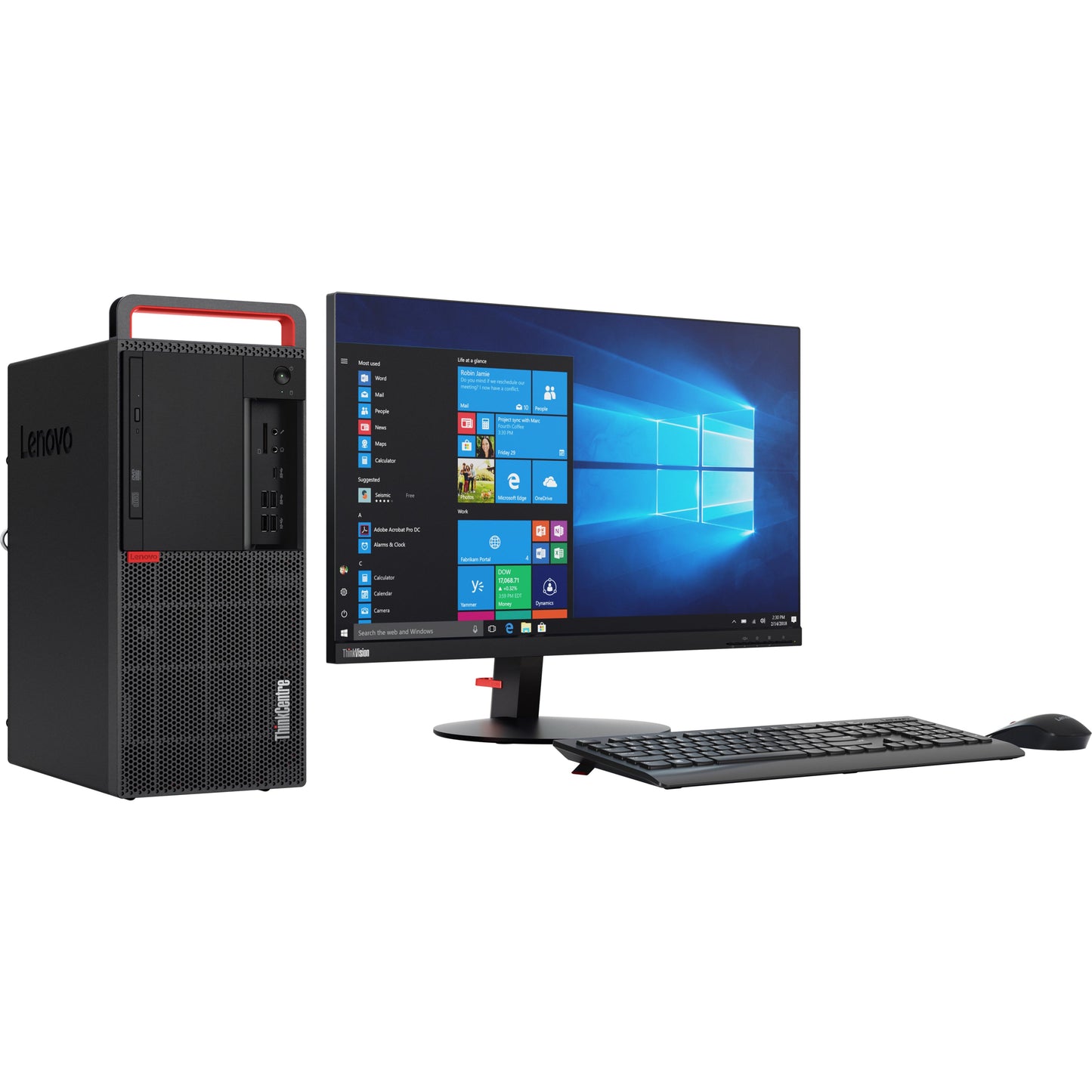 Lenovo ThinkCentre M920t 10SGS1DX0H Desktop Computer - Intel Core i7 8th Gen i7-8700 3.20 GHz - 8 GB RAM DDR4 SDRAM - 256 GB SSD - Tower - Raven Black