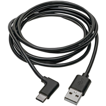 Tripp Lite USB 2.0 Hi-Speed Cable A to USB Type C USB C M/M Right-Angle 6ft 6'