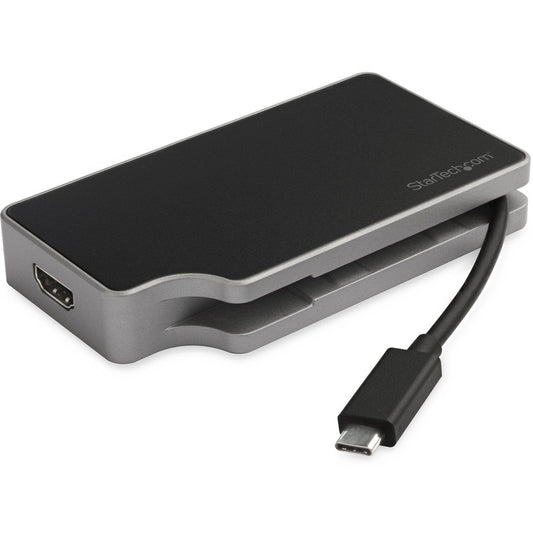 StarTech.com USB C Multiport Adapter to 4K HDMI or 1080p VGA Display - USB Type C Travel Dock 95W PD Pass-Through Gigabit Ethernet USB-A