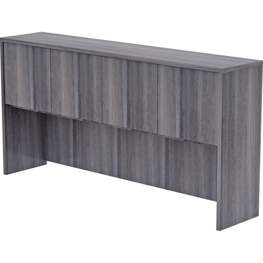 Lorell Weathered Charcoal Laminate Desking Hutch