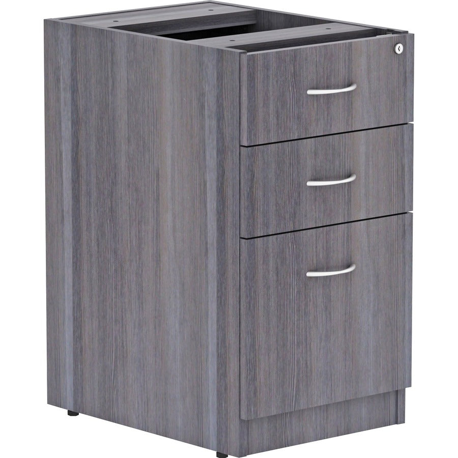 Lorell Weathered Charcoal Laminate Desking Pedestal