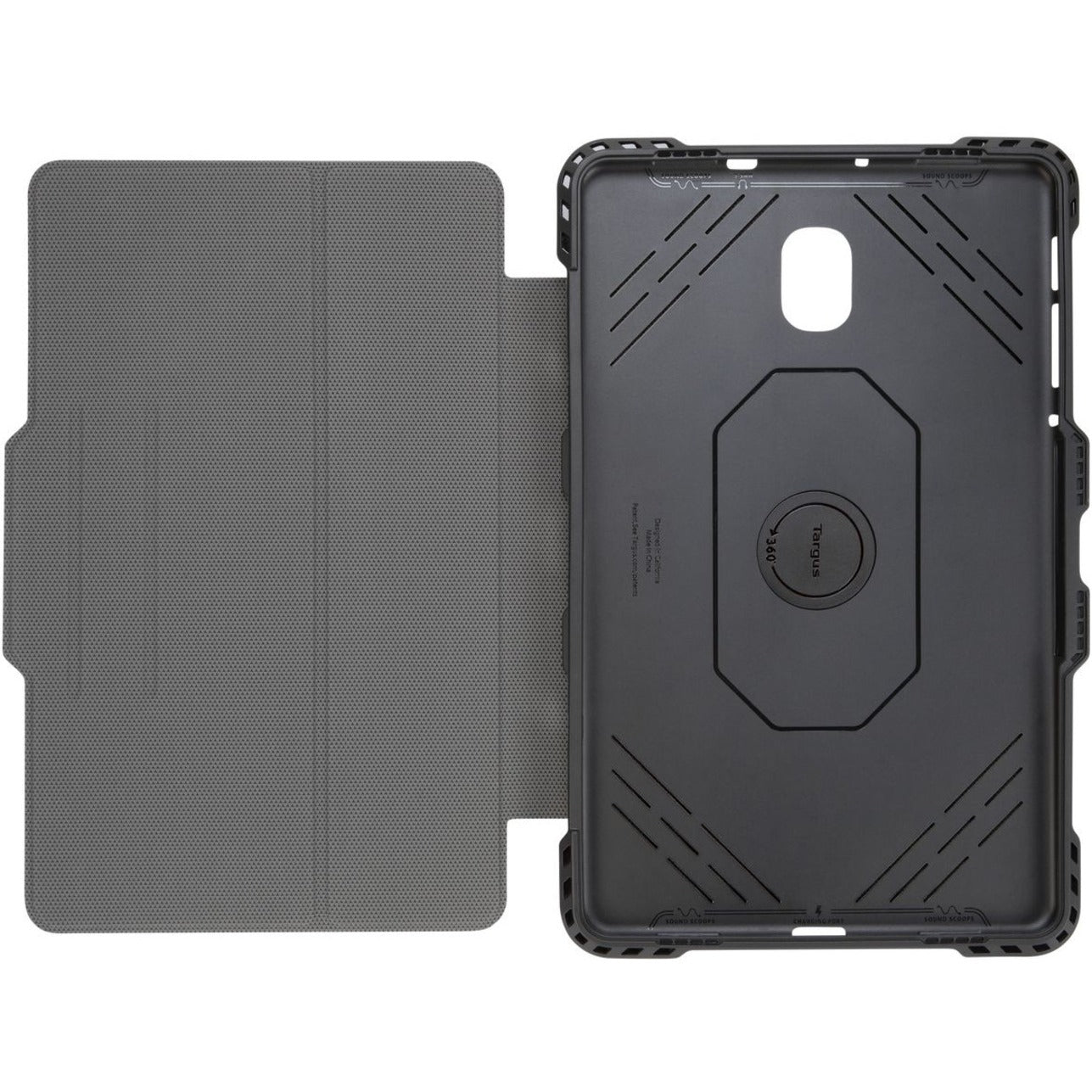 Targus Pro-Tek THZ755GL Rugged Carrying Case (Folio) for 10.5" Samsung Galaxy Tab A Tablet - Black