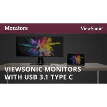 ViewSonic VG2455 24 Inch IPS 1080p Monitor with USB C 3.1 HDMI DisplayPort VGA and 40 Degree Tilt Ergonomics for Home and Office