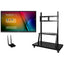 ViewSonic ViewBoard IFP7550-E2 - 4K Interactive Display with WiFi Adapter and Mobile Trolley Cart - 350 cd/m2 - 75