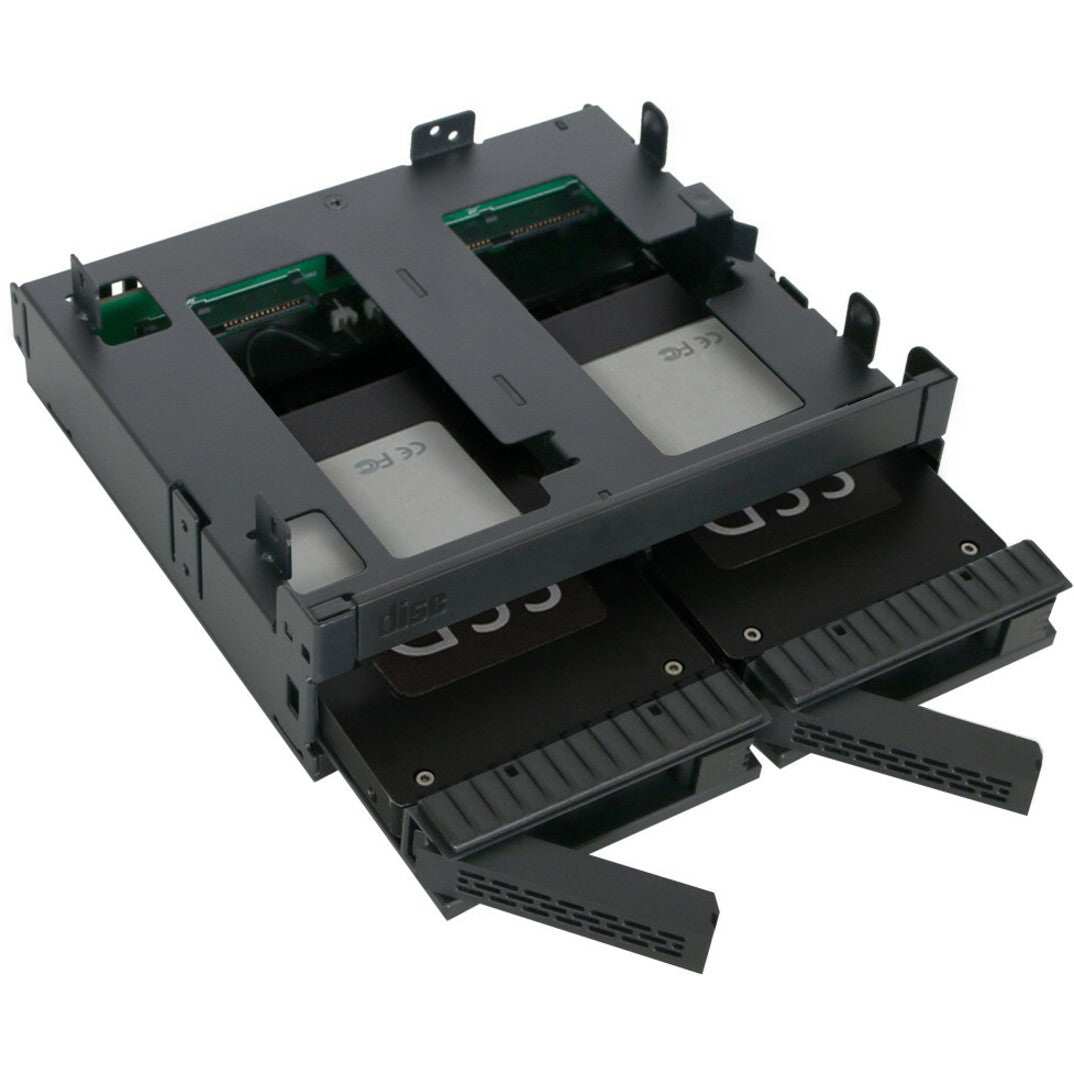 Icy Dock ExpressCage MB732SPO-B Drive Enclosure for 5.25" - Serial ATA/600 Host Interface Internal - Black