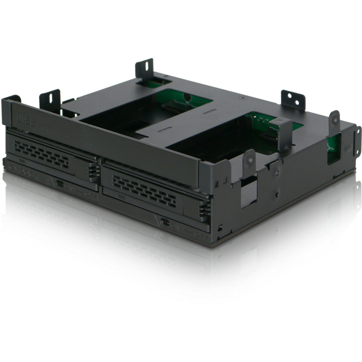 Icy Dock ExpressCage MB732SPO-B Drive Enclosure for 5.25" - Serial ATA/600 Host Interface Internal - Black