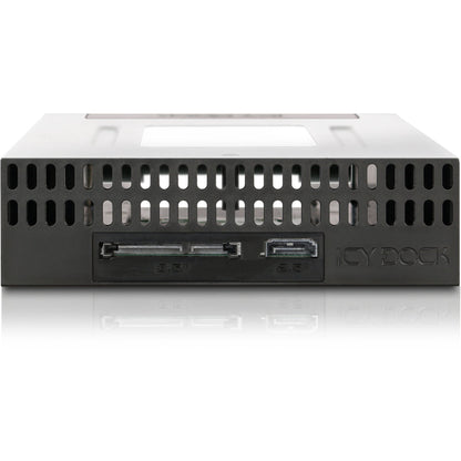 Icy Dock FlexiDOCK MB795SP-B Drive Enclosure for 5.25" - Serial ATA/600 Host Interface Internal - Black