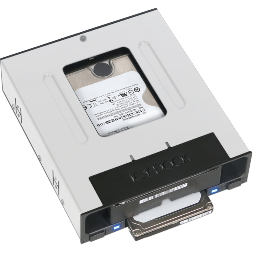 Icy Dock FlexiDOCK MB795SP-B Drive Enclosure for 5.25" - Serial ATA/600 Host Interface Internal - Black