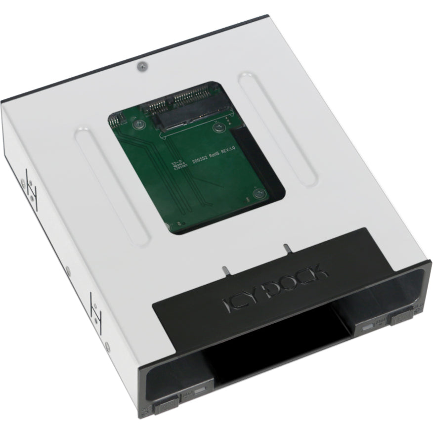 Icy Dock FlexiDOCK MB795SP-B Drive Enclosure for 5.25" - Serial ATA/600 Host Interface Internal - Black