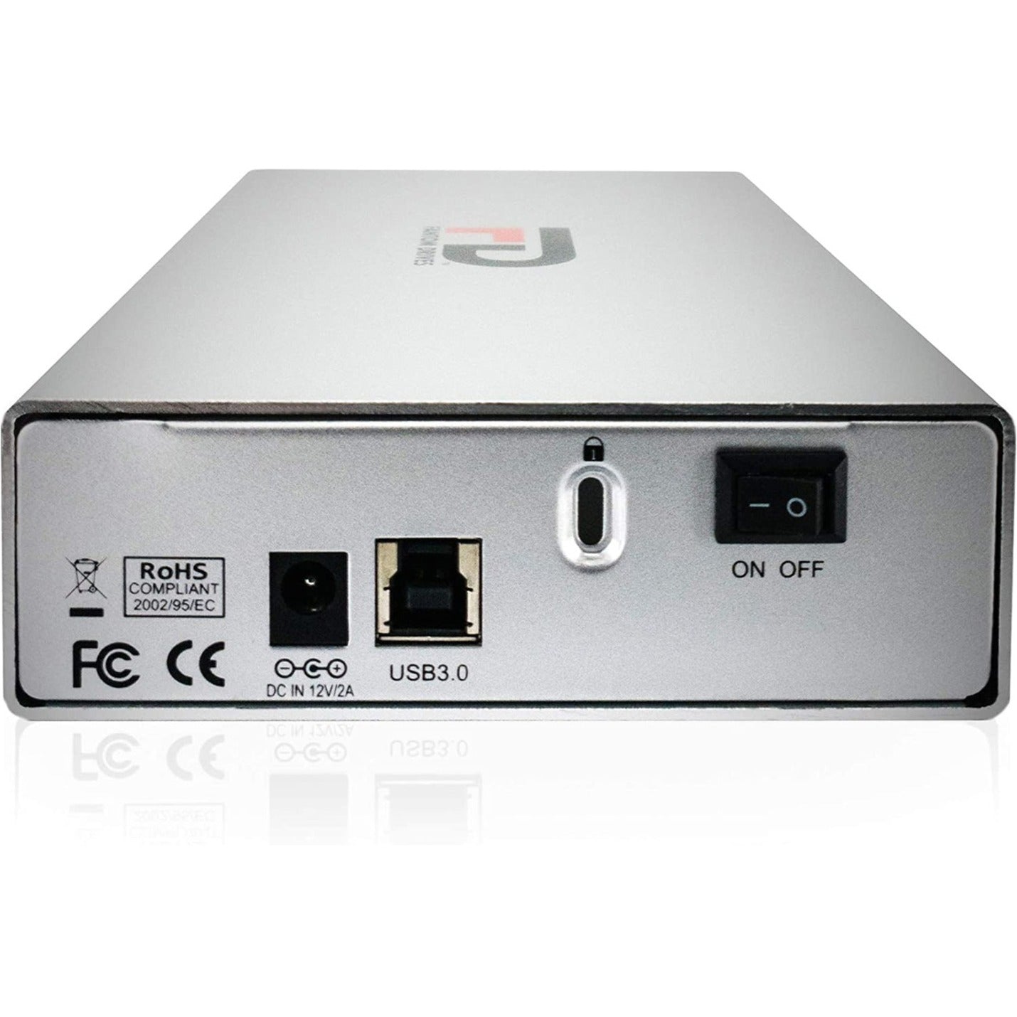 Fantom Drives 12TB External Hard Drive - GFORCE 3 Pro - 7200RPM USB 3 Aluminum Silver GF3S12000UP