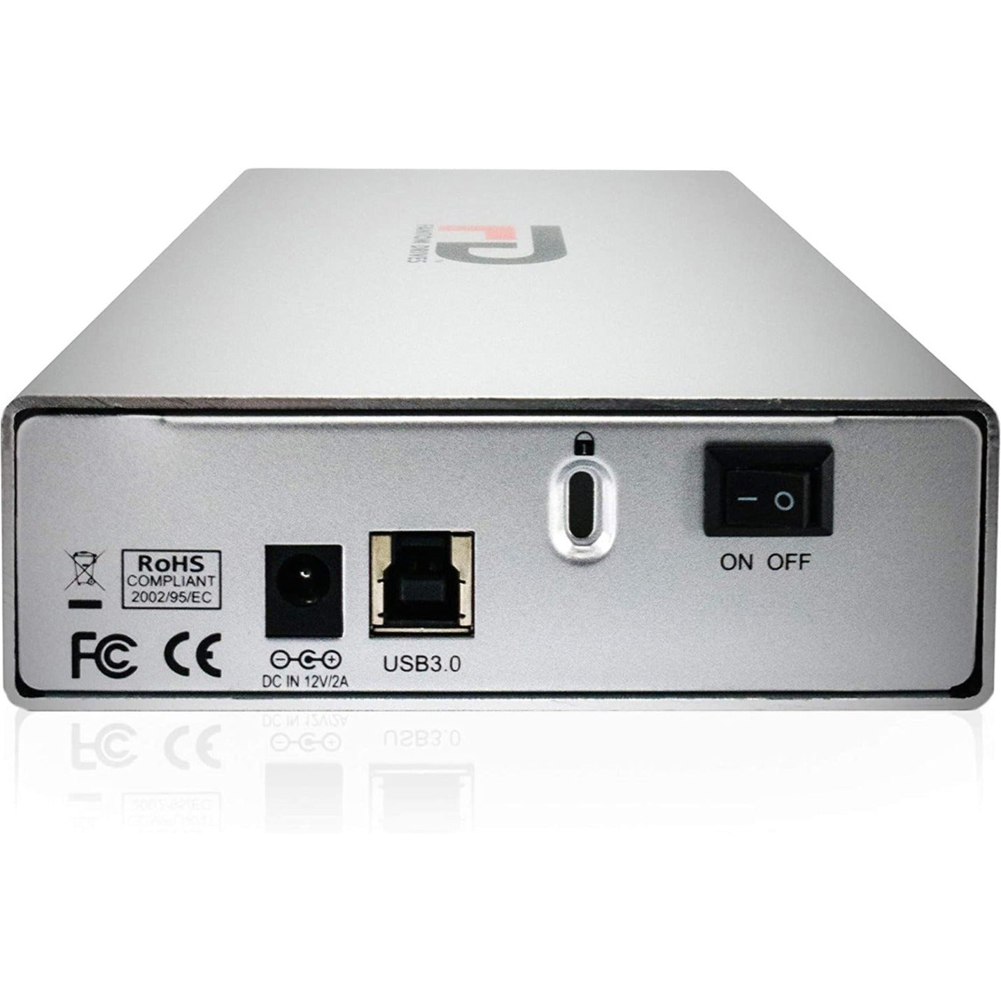 Fantom Drives 4TB External Hard Drive - GFORCE 3 Pro - 7200RPM USB 3 Aluminum Silver GF3S4000UP