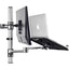 Atdec dual monitor/notebook desk mount - Flat and curved monitors up to 32in - VESA 75x75 100x100