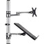 Atdec dual monitor/notebook desk mount - Flat and curved monitors up to 32in - VESA 75x75 100x100