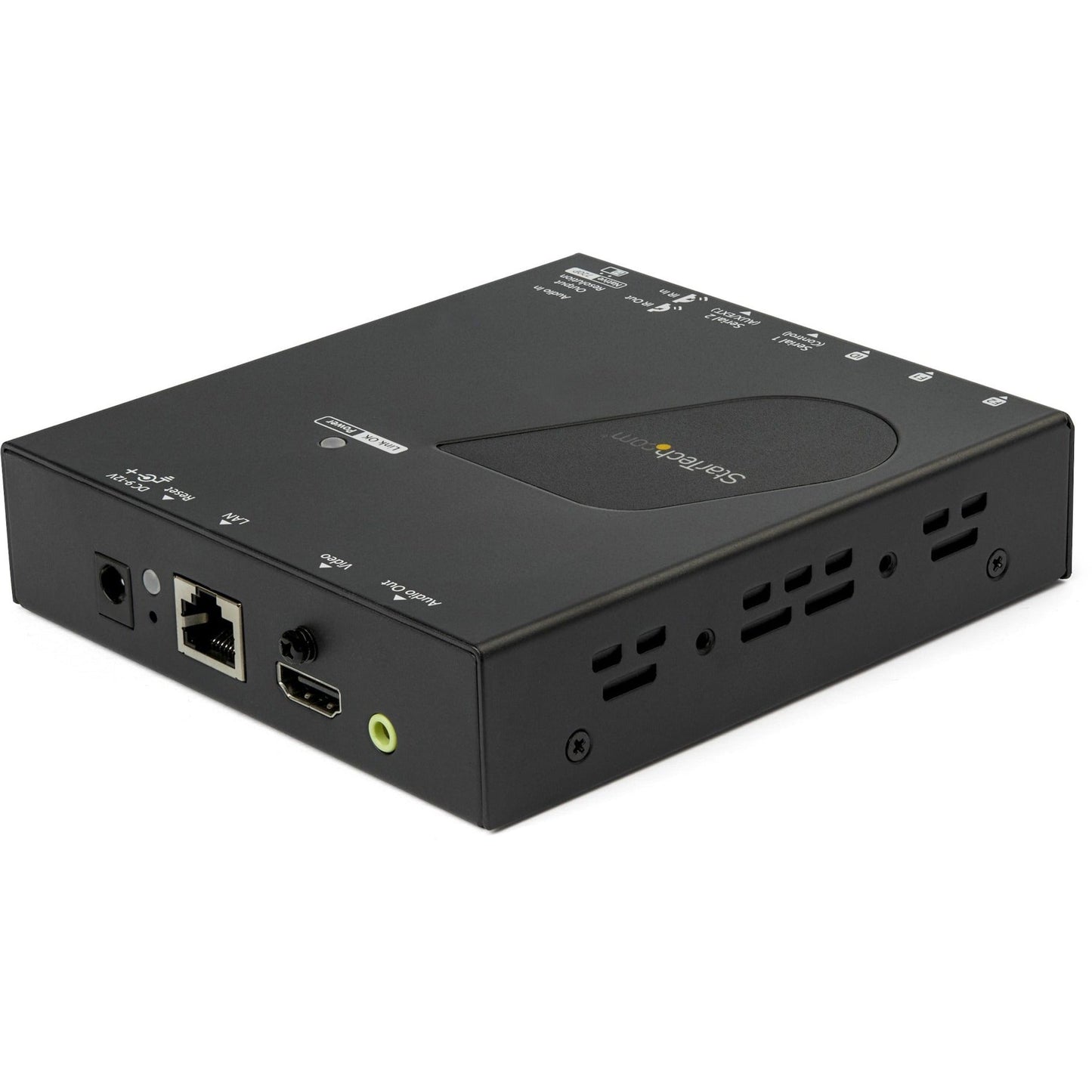 StarTech.com HDMI Over Ethernet Receiver for ST12MHDLAN2K -?Extends HDMI signal and RS232 control to one or multiple displays?- Video resolutions up to 1080p - Mobile App?-?Shelf-mounting hardware included - Uses Cat5e or Cat6 cabling