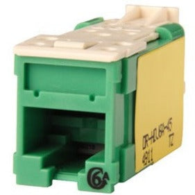 Ortronics Clarity High Density Jack (HDJ) CAT6A T568A/B Green