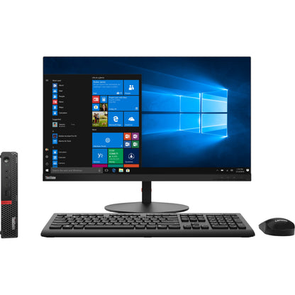 Lenovo ThinkCentre M920q 10RRS1JR00 Desktop Computer - Intel Core i5 8th Gen i5-8600T 2.30 GHz - 12 GB RAM DDR4 SDRAM - 500 GB HDD - Tiny - Raven Black