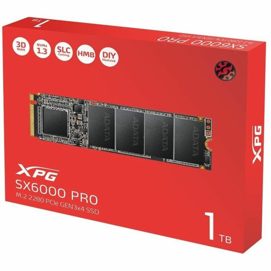 XPG SX6000 Pro ASX6000PNP-1TT-C 1 TB Solid State Drive - M.2 2280 Internal - PCI Express (PCI Express 3.0 x4)