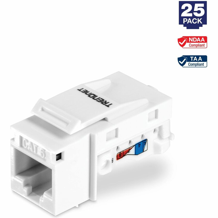 25PK CAT6 TOOL-LESS            