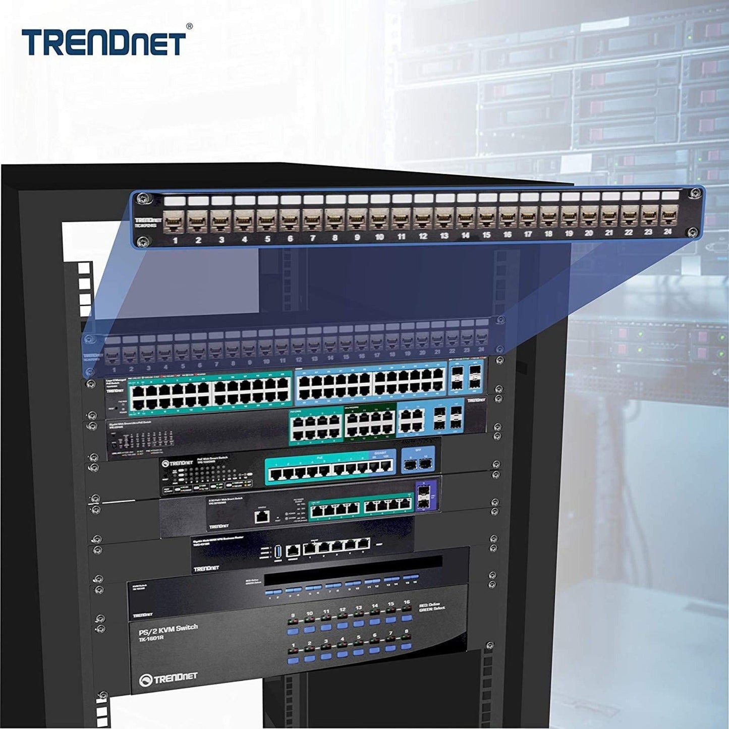 TRENDnet Shielded Cat6A Keystone Jack 6-Pack Bundle TC-K06C6A 180&deg; Angle Termination Compatible with Cat5/Cat5e/Cat6 Cabling Use w/ TC-KP24S Shielded Blank Keystone Patch Panel (sold separately)