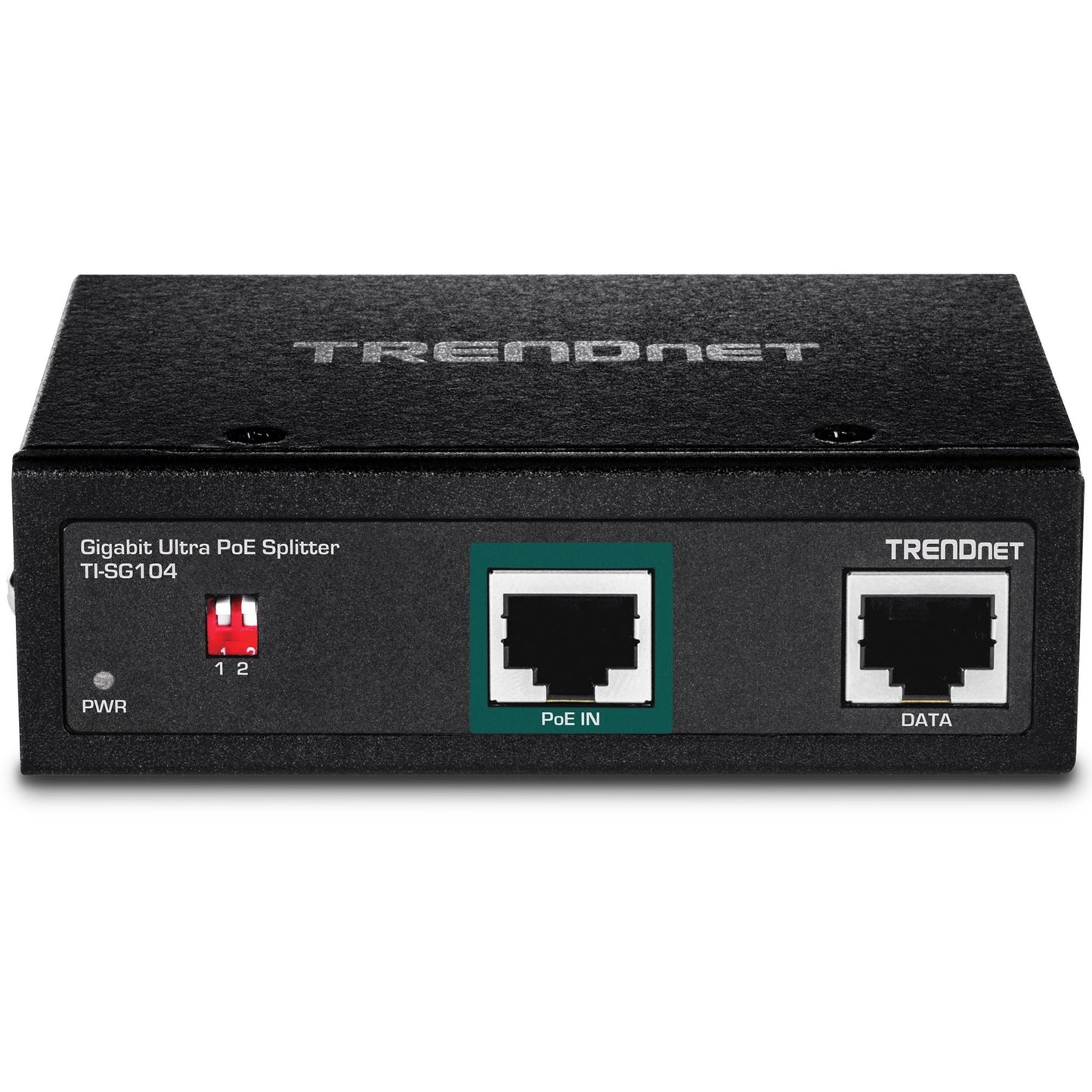 TRENDnet Industrial Gigabit UPoE Splitter Dual DC Power Outputs DIN-Rail or Wall-Mountable Adjustable Voltage Output TI-SG104