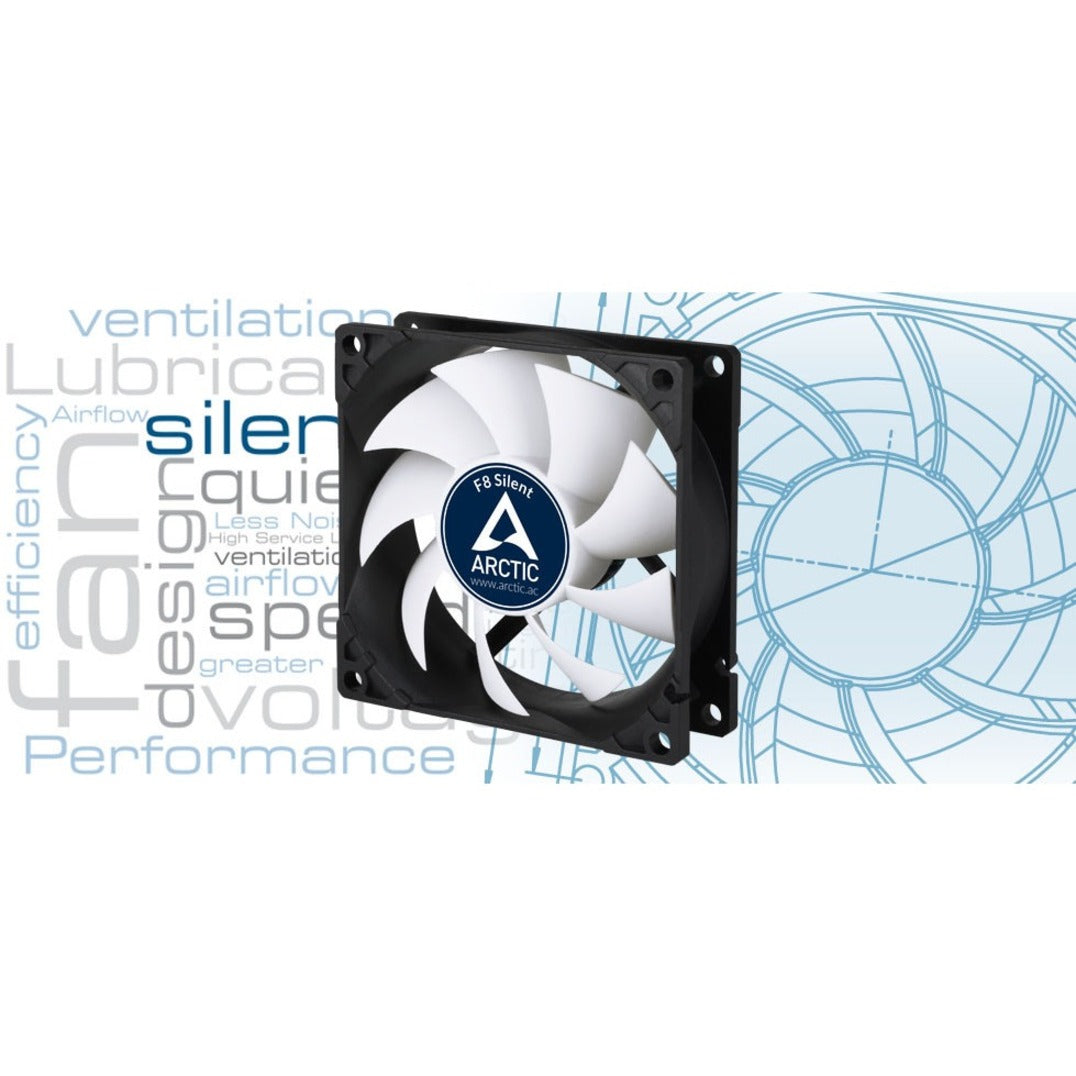 Arctic Cooling 3-Pin Fan with Standard Case - 1 Pack