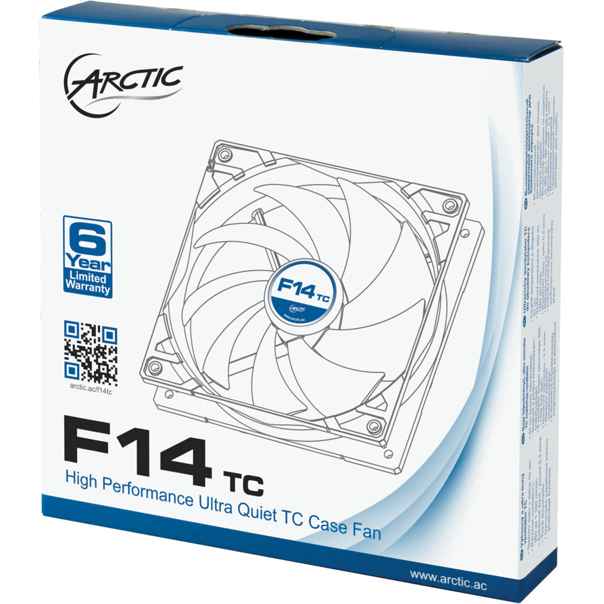 Arctic 3-Pin Temperature-controlled Fan with Standard Case