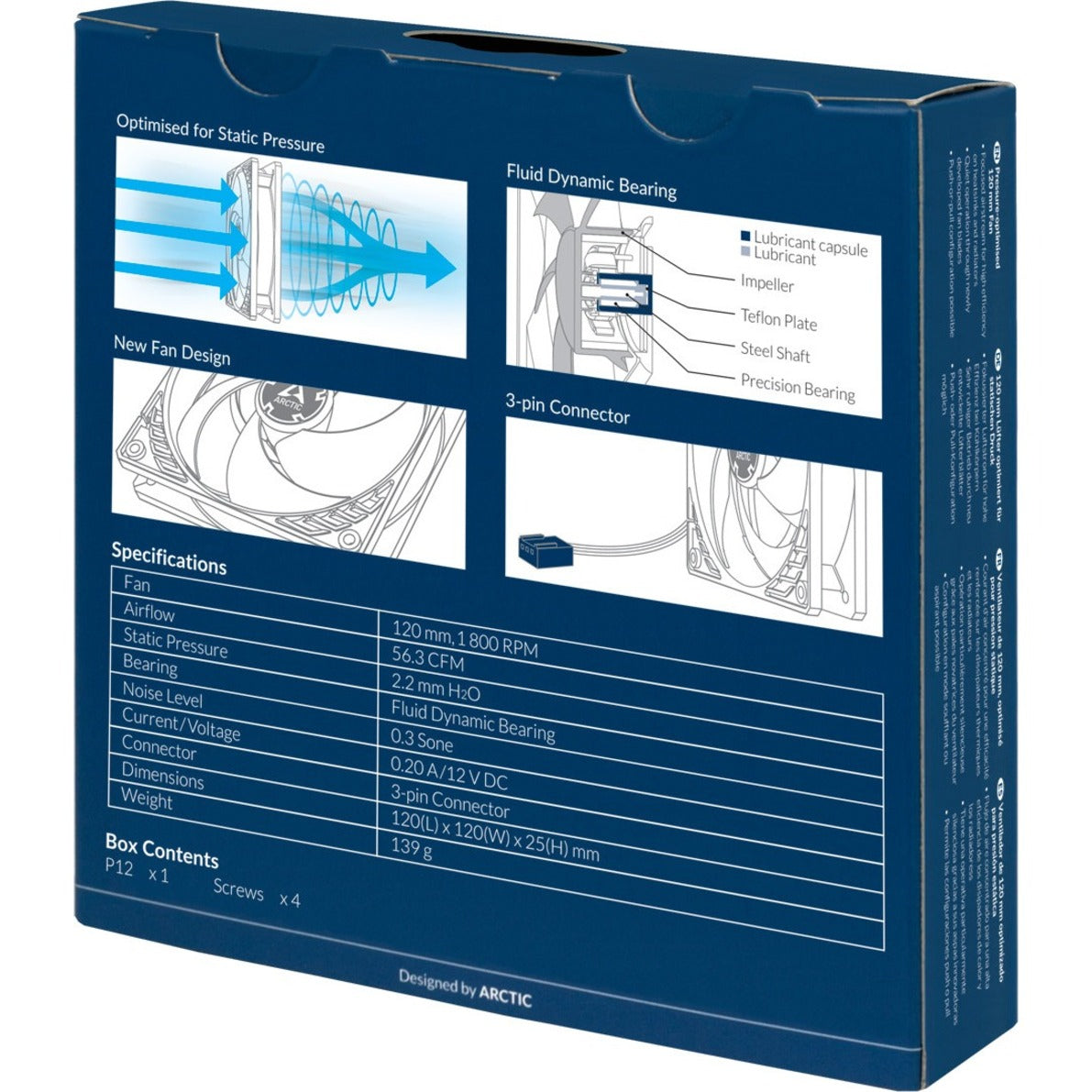 Arctic Pressure-optimised 120 mm Fan - 1 Pack