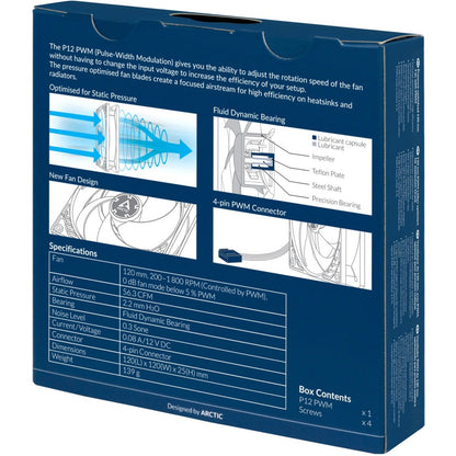 Arctic Cooling P12 PWM Cooling Fan - 1 Pack